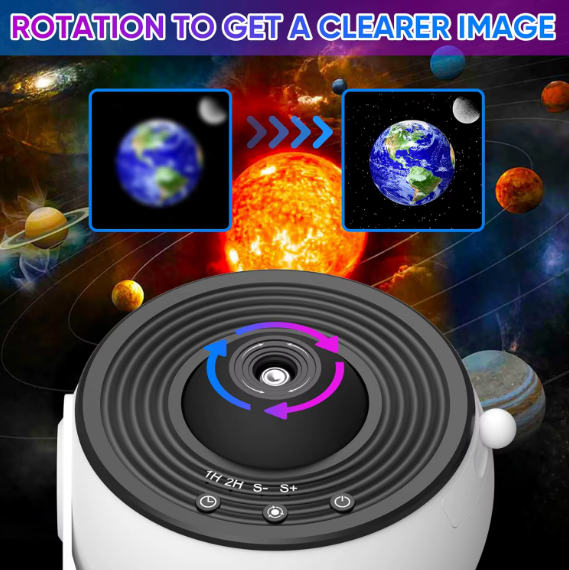 Galaxy Star Projector with 13 Discs and HD Rotation